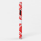 Red White Folk Pattern Belarus iPhone 11 Hoesje (Achterkant/rechts)