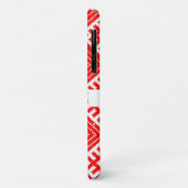 Red White Folk Pattern Belarus iPhone 11 Hoesje (Achterkant/links)