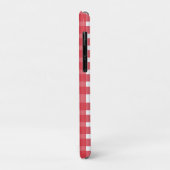Red White Gingham, gepersonaliseerd Case-Mate iPhone Case (Achterkant/links)