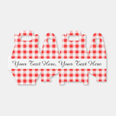 Red White Gingham Pattern Bedankdoosjes (Uitgevouwen)