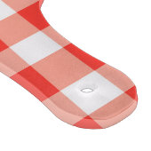 Red White Gingham Pattern Snijplank (Hoek)