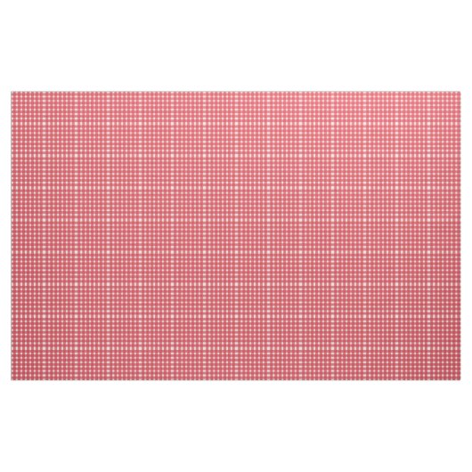 Red White Gingham Pattern Stof (Yard (91,4 cm))