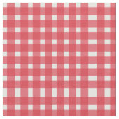 Red White Gingham Pattern Stof (Close Up)