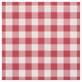 Red & White Gingham Plaid Stof (Swatch)