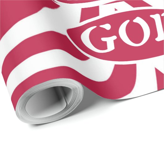 Red & White God Is Love - Christmas Scripture Star Cadeaupapier (Rol Hoek)