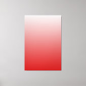 Red White Gradient Art Work Canvas Afdruk (Voorkant)