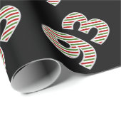 Red, White, Green "93" 93rd Event op kerstdag Cadeaupapier (Rol Hoek)