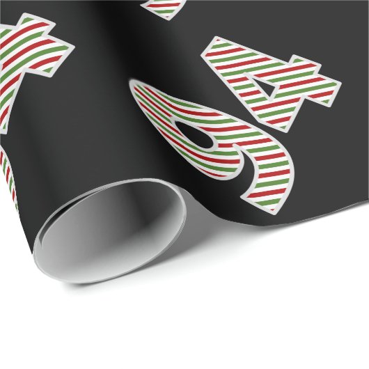 Red, White, Green "94" 94th Event op kerstdag Cadeaupapier (Rol Hoek)