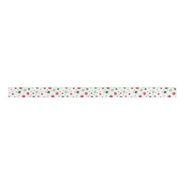 Red White Green Dots Christmas Grosgrain Lint