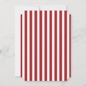 Red White Grey Nautical Wedding Invitation Kaart (Achterkant)