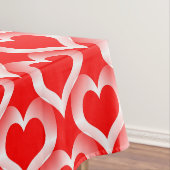 Red White Hearts Pattern Tafelkleed (Voorbeeld)
