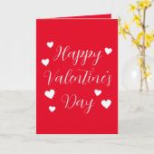 Red White hoort Happy Valentine's Day Kaart (Gele Bloem)