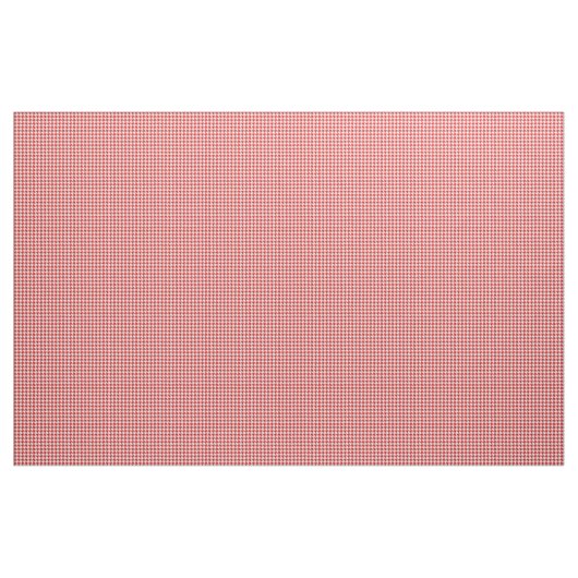 Red White Houndstooth Pattern Fabric Stof (Yard (91,4 cm))