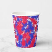 Red White I Do 4th July Bachelorette Papieren Bekers (Links)