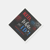 Red White & I Do 4th of July Napkins Servet (Hoek)
