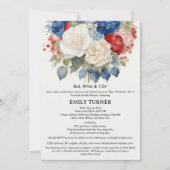 Red White & I Do 4th of July Vrijgezellenfeest Kaart (Voorkant)