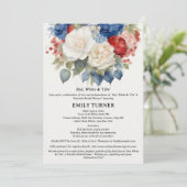 Red White & I Do 4th of July Vrijgezellenfeest Kaart (Staand voorkant)