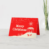 Red White Kerstmis — Jaarlijkse update Feestdagen Kaart (Voorkant)