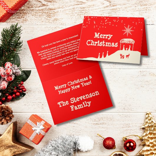 Red White Kerstmis — Jaarlijkse update Feestdagen Kaart