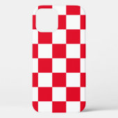 Red White Kroatische checkkers Hoesje-ate iPhone C Case-Mate iPhone Case (Achterkant)