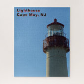 Red White Lighthouse, Cape May, Verenigde Staten Legpuzzel (Verticaal)