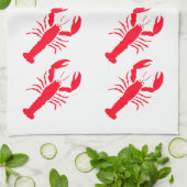 Red White Lobster Seafood 4Nicholas Theedoek (Gevouwen)