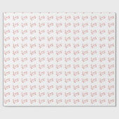 Red & White Love Arrow-Valentijnsdag Cadeaupapier (Vlak)
