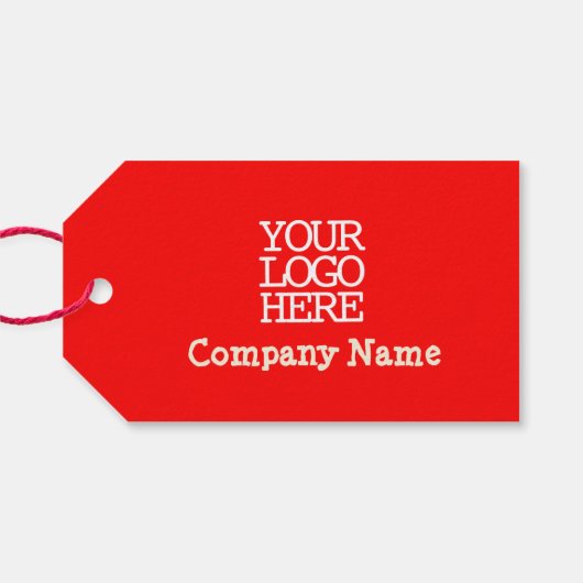 Red White Merry kerst Natitivity Scene Company Cadeaulabel (Achterkant Horizontaal)