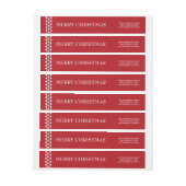 Red White Merry kerstfeestdag (Vel)