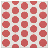 Red White mini Polka Dots Fabric Stof (Close Up)