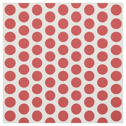 Red White mini Polka Dots Fabric Stof (Swatch)
