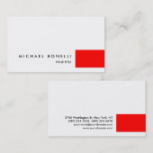 Red White modern Professional Visitekaartje (Voorkant / Achterkant)