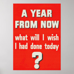 Red White Motivatie Inspirerend Citaat Poster