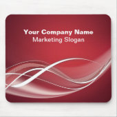 Red White Mousepad Sjabloon Muismat (Voorkant)