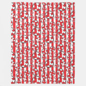 Red White Nautical Lifebuoy Lifebelts Boat Fleece Deken (Voorkant)