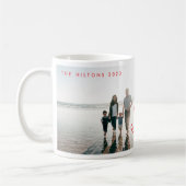 Red White Oh wat een feestelijke foto Koffiemok (Links)