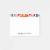 Red White Orange Florals Design Post-it® Notes (Voorkant)