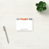 Red White Orange Florals Design Post-it® Notes (Kantoor)