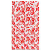 Red White Peppermint Snoep Holdiay Patroon Klein Cadeauzakje (Achterkant)