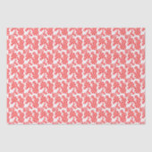 Red White Peppermint Snoep Holdiay Patroon Tissuepapier (Voorkant)