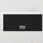 Red|White Photo Ticket Graduparty Kaart (Achterkant)