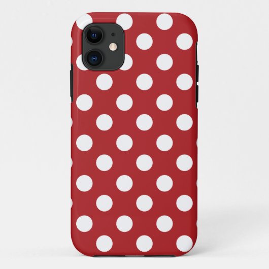 Red White Polka Dot Case-Mate iPhone Case (Achterkant)