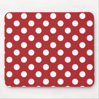 Red White Polka Dot Muismat