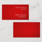 Red White Professional, eenvoudig, modern Visitekaartje (Voorkant / Achterkant)