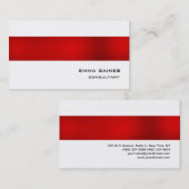 Red White Professional indrukwekkend Visitekaartje (Voorkant / Achterkant)
