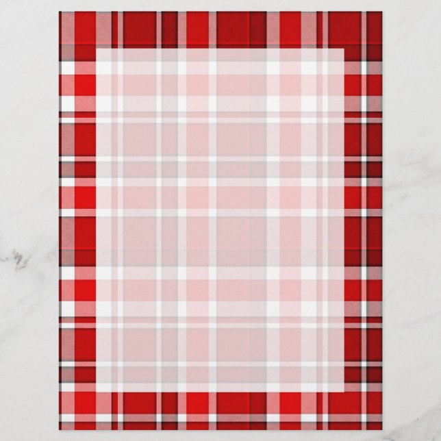 Red White Pset Tartan (Voorkant)