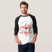 Red White Quote Ego T-shirt (Voorkant volledig)