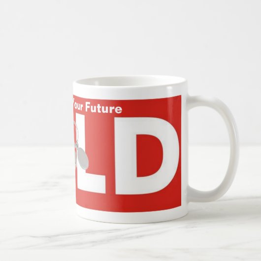 Red White Real Estate Agent Sold Sign Coffee Cup Koffiemok (Rechts)