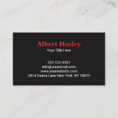 Red White Roofing House Climber Business Card Visitekaartje (Achterkant)