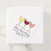 Red White Rosé-glazen wijnbril Winery Wine Tasting Bedankjes Labels (In situ)